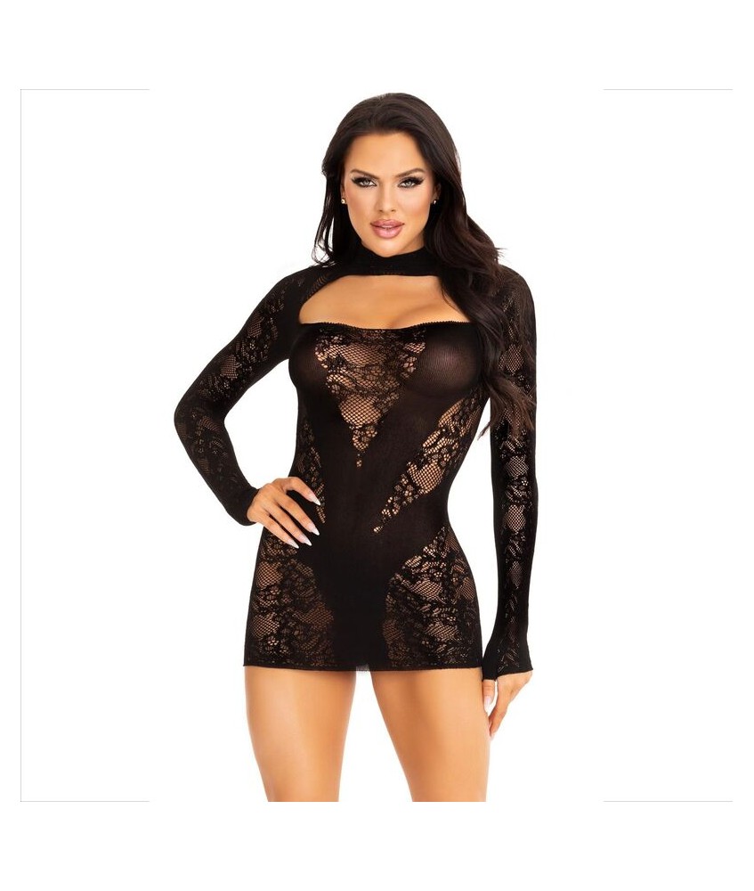 Sextoys, sexshop, loveshop, lingerie sexy : Robes sexy : Leg Avenue- Jolie et Sexy Robe Noir