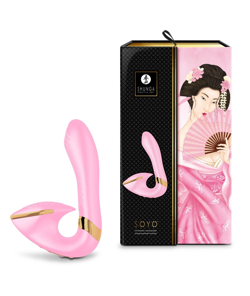 Sextoys, sexshop, loveshop, lingerie sexy : Vibro Point G : Shunga - Vibromasseur Soyo rose