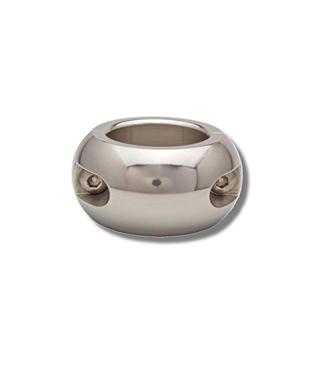 Sextoys, sexshop, loveshop, lingerie sexy : Cockring , Crochet et Ecarteur en Acier : Ball Stretcher Oval Médium 540gr