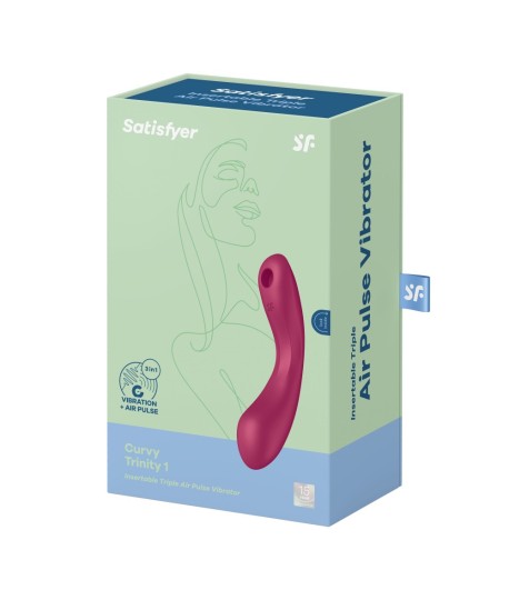 Sextoys, sexshop, loveshop, lingerie sexy : Sextoys luxe : Satisfyer -Curvy Trinity 1