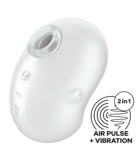 Sextoys, sexshop, loveshop, lingerie sexy : Sextoys luxe : Satisfyer - Stimulateur ghost blanc
