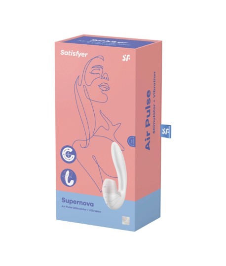 Sextoys, sexshop, loveshop, lingerie sexy : Sextoys luxe : Satisfyer - Supernova Blanc