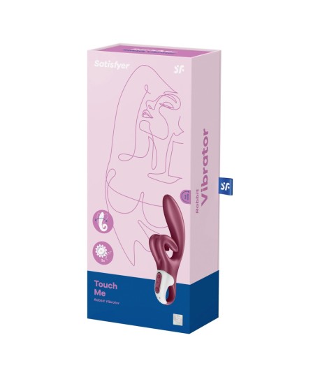 Sextoys, sexshop, loveshop, lingerie sexy : Sextoys luxe : Satisfyer Touch me - Rabbit rouge