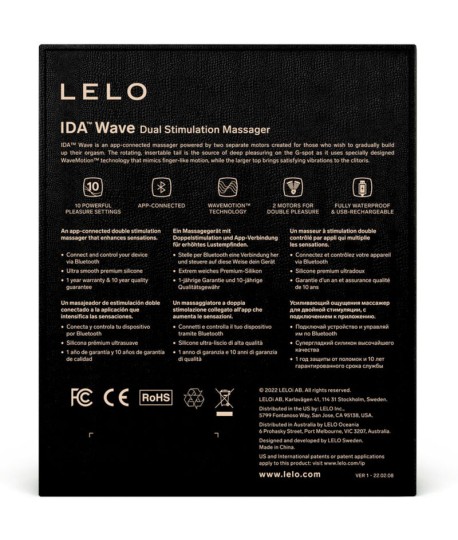 Sextoys, sexshop, loveshop, lingerie sexy : Stimulateur Clitoris : Lelo - Ida wave
