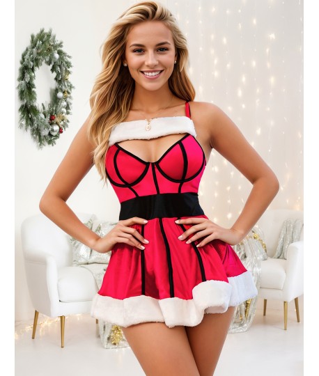 Sextoys, sexshop, loveshop, lingerie sexy : Deguisement noel sexy : Robe sexy mère noël