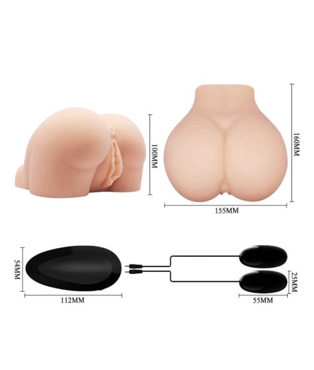 Sextoys, sexshop, loveshop, lingerie sexy : Masturbateur - Vagin Artificiel : Crazy Bull- Masturbateur Vagin et Anus vibrant
