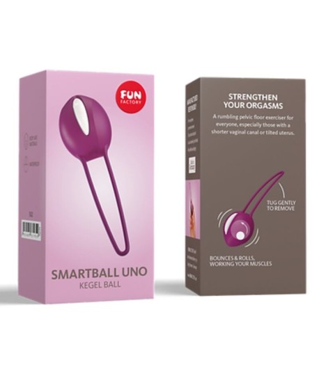 Sextoys, sexshop, loveshop, lingerie sexy : Sextoys luxe : Fun Factory Boules de Geisha Smartballs Uno Violet / Blanc