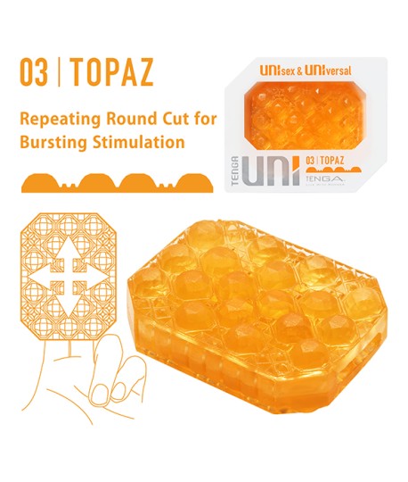 Sextoys, sexshop, loveshop, lingerie sexy : Vagin Artificiel : Masturbateur Tenga Unisex Topaz