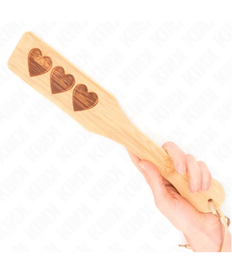 Sextoys, sexshop, loveshop, lingerie sexy : Tapettes et Fouets : Tapette à fessée en bois Coeur