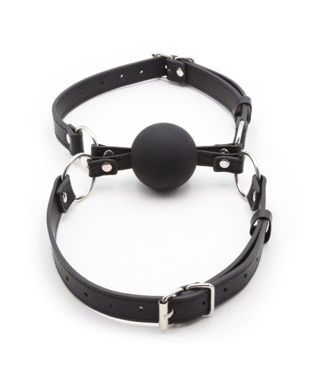 Sextoys, sexshop, loveshop, lingerie sexy : Baillons : Double Baillon boule noir