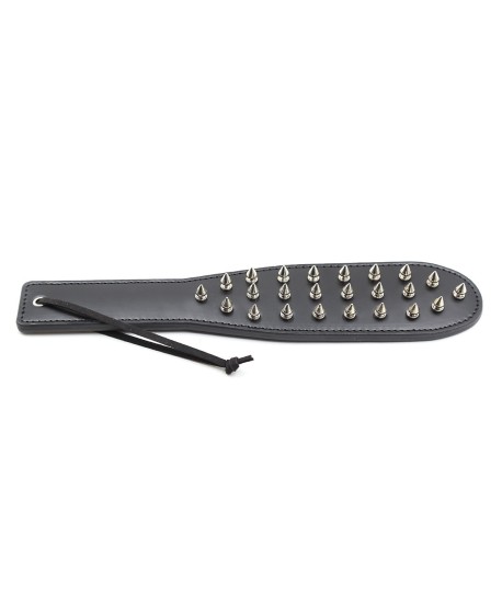 Sextoys, sexshop, loveshop, lingerie sexy : Tapettes et Fouets : Tapette de soumission clouté noir