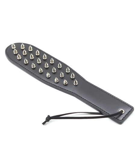 Sextoys, sexshop, loveshop, lingerie sexy : Tapettes et Fouets : Tapette de soumission clouté noir