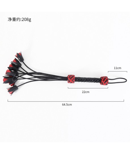 Sextoys, sexshop, loveshop, lingerie sexy : Tapettes et Fouets : Fouet noir et rouge
