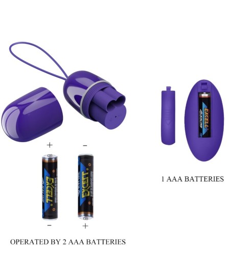 Sextoys, sexshop, loveshop, lingerie sexy : Vibro Waterproof : Pretty love -Oeuf Télécommandé Arvin youth violet