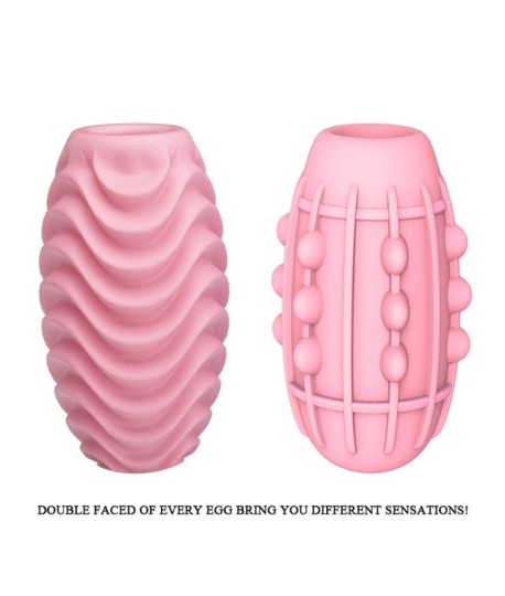 Sextoys, sexshop, loveshop, lingerie sexy : Oeuf Masturbateur : Pretty love -Oeuf masturbateur double face rose