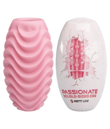 Sextoys, sexshop, loveshop, lingerie sexy : Oeuf Masturbateur : Pretty love -Oeuf masturbateur double face rose