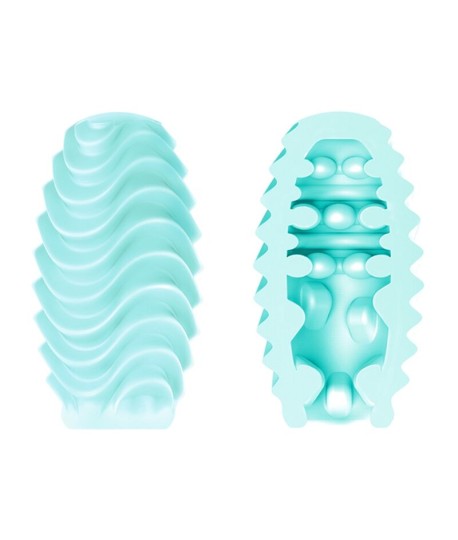Sextoys, sexshop, loveshop, lingerie sexy : Oeuf Masturbateur : Pretty love -Oeuf masturbateur double face Turquoise
