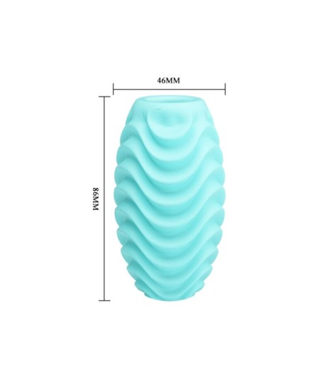 Sextoys, sexshop, loveshop, lingerie sexy : Oeuf Masturbateur : Pretty love -Oeuf masturbateur double face Turquoise