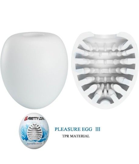 Sextoys, sexshop, loveshop, lingerie sexy : Masturbateur - Vagin Artificiel : Pretty love -Oeuf masturbateur Bleu