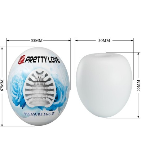 Sextoys, sexshop, loveshop, lingerie sexy : Masturbateur - Vagin Artificiel : Pretty love -Oeuf masturbateur Bleu