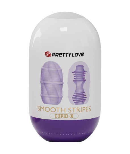 Sextoys, sexshop, loveshop, lingerie sexy : Masturbateur - Vagin Artificiel : Pretty love -Oeuf masturbateur Smooth Stripes v...