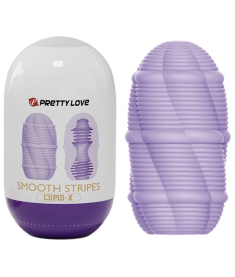 Sextoys, sexshop, loveshop, lingerie sexy : Masturbateur - Vagin Artificiel : Pretty love -Oeuf masturbateur Smooth Stripes v...