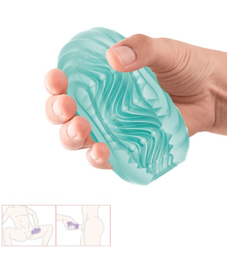 Sextoys, sexshop, loveshop, lingerie sexy : Masturbateur - Vagin Artificiel : Pretty love -Oeuf masturbateur Twist Angel turq...