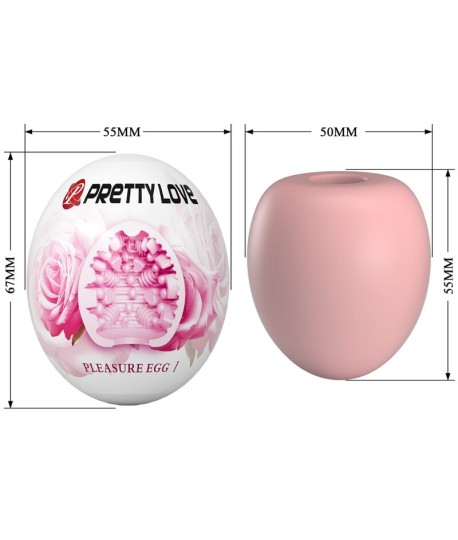 Sextoys, sexshop, loveshop, lingerie sexy : Masturbateur - Vagin Artificiel : Pretty love -Oeuf masturbateur Rose
