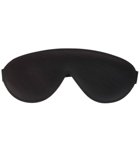 Sextoys, sexshop, loveshop, lingerie sexy : Masques sexy : Masque opaque noir simili cuir intèrieur velours