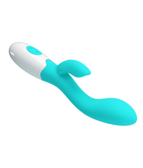 Sextoys, sexshop, loveshop, lingerie sexy : Vibro Rabbit : Vibromasseur Pretty Love Brighty turquoise