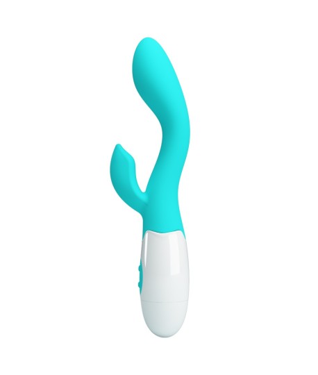 Sextoys, sexshop, loveshop, lingerie sexy : Vibro Rabbit : Vibromasseur Pretty Love Brighty turquoise
