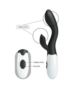 Sextoys, sexshop, loveshop, lingerie sexy : Vibro Rabbit : Vibromasseur Pretty Love Brighty noir