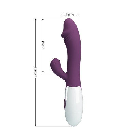 Sextoys, sexshop, loveshop, lingerie sexy : Vibro Rabbit : Vibromasseur rabbit Snappy violet foncé