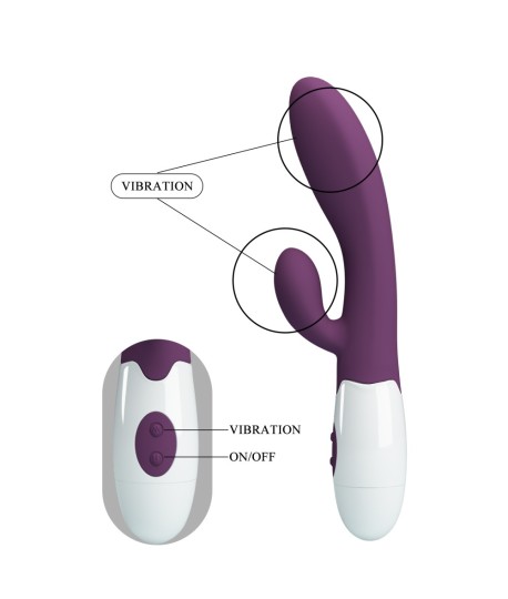 Sextoys, sexshop, loveshop, lingerie sexy : Vibro Rabbit : Vibromasseur rabbit Alvis violet foncé