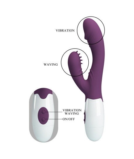 Sextoys, sexshop, loveshop, lingerie sexy : Vibro Rabbit : Vibromasseur rabbit André violet foncé