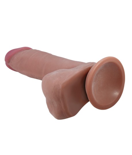 Sextoys, sexshop, loveshop, lingerie sexy : Gode Ventouse : Pretty love - Gode sliding Skin marron