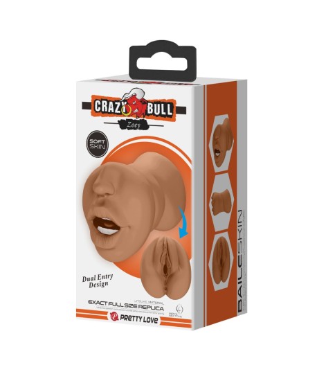 Sextoys, sexshop, loveshop, lingerie sexy : Masturbateur - Vagin Artificiel : Crazy Bull- Masturbateur marron homme Zoey