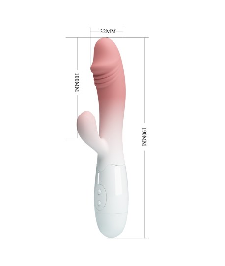 ❤ Vibro Rabbit - Vibromasseur rabbit degradé rose Snappy - Sextoys