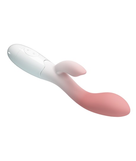Sextoys, sexshop, loveshop, lingerie sexy : Vibro Rabbit : Vibromasseur Pretty Love Brighty rose et blanc