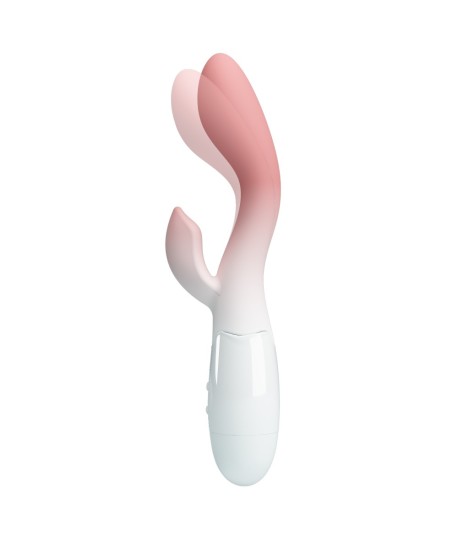 Sextoys, sexshop, loveshop, lingerie sexy : Vibro Rabbit : Vibromasseur Pretty Love Brighty rose et blanc
