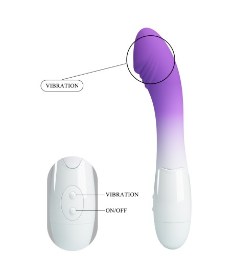 Sextoys, sexshop, loveshop, lingerie sexy : Vibro Point G : Pretty love - vibro Elémental violet dégradé
