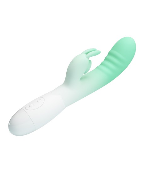 Sextoys, sexshop, loveshop, lingerie sexy : Vibro Point G : Pretty love - Rabbit Cerberus vert