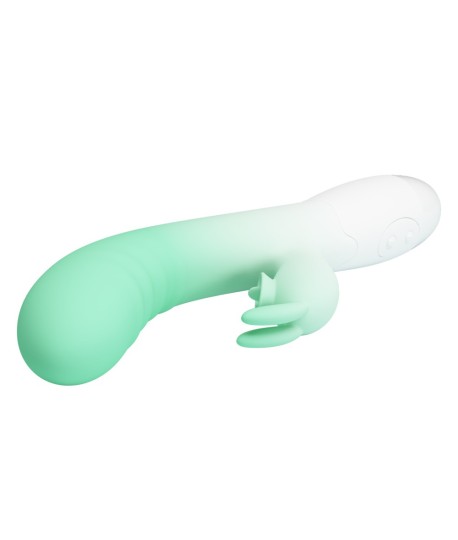 Sextoys, sexshop, loveshop, lingerie sexy : Vibro Point G : Pretty love - Rabbit Cerberus vert