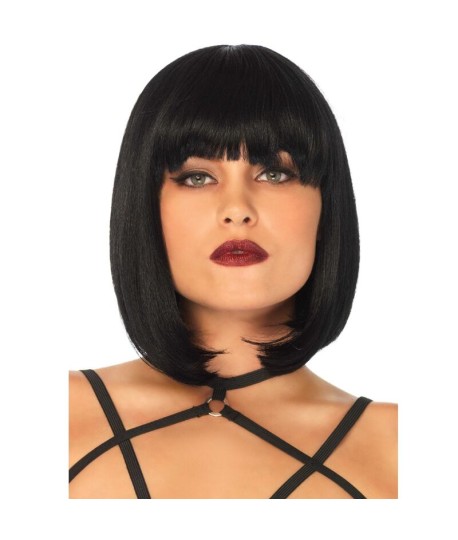Sextoys, sexshop, loveshop, lingerie sexy : Perruque : Leg Avenue - Perruque carré noir