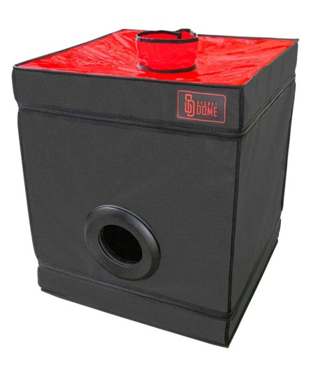 Sextoys, sexshop, loveshop, lingerie sexy : Loveroom - Mobilier BDSM : Cabine Bukkake Kink Club - Noir et Rouge Secret Dome-L...