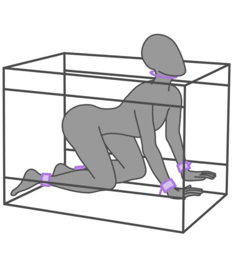Sextoys, sexshop, loveshop, lingerie sexy : Loveroom - Mobilier BDSM : Cabine La Niche Kink Club - Violet Secret Dome -Lovero...