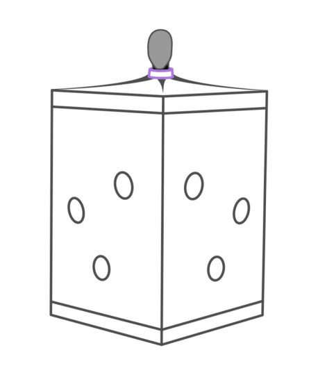Sextoys, sexshop, loveshop, lingerie sexy : Loveroom - Mobilier BDSM : Cabine Scandale Kink Club - Violet Secret Dome -Lovero...
