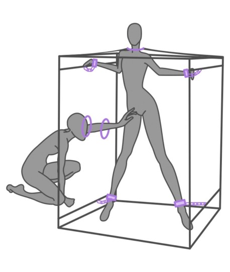 Sextoys, sexshop, loveshop, lingerie sexy : Loveroom - Mobilier BDSM : Cabine Scandale Kink Club - Violet Secret Dome -Lovero...