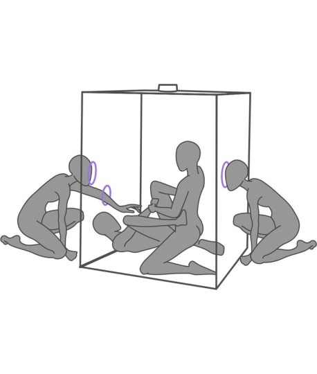 Sextoys, sexshop, loveshop, lingerie sexy : Loveroom - Mobilier BDSM : Cabine Scandale Kink Club - Violet Secret Dome -Lovero...