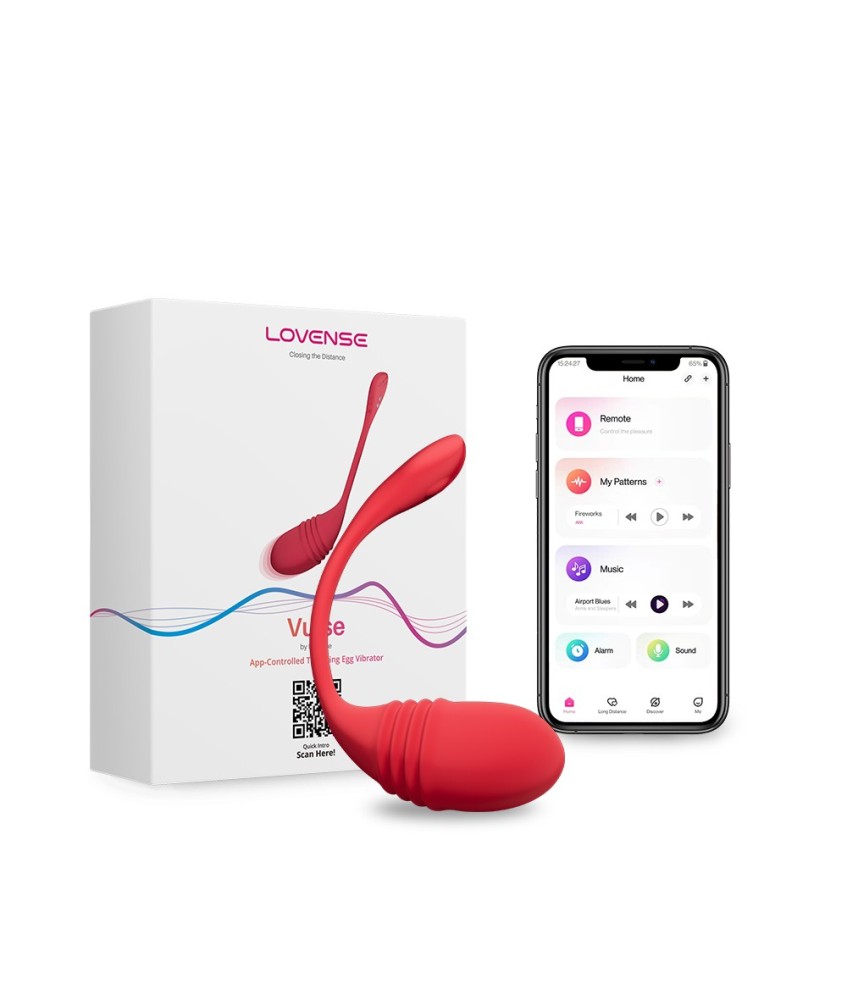 Sextoys, sexshop, loveshop, lingerie sexy : Vibro Oeuf : Lovense - Oeuf connecté Vulse